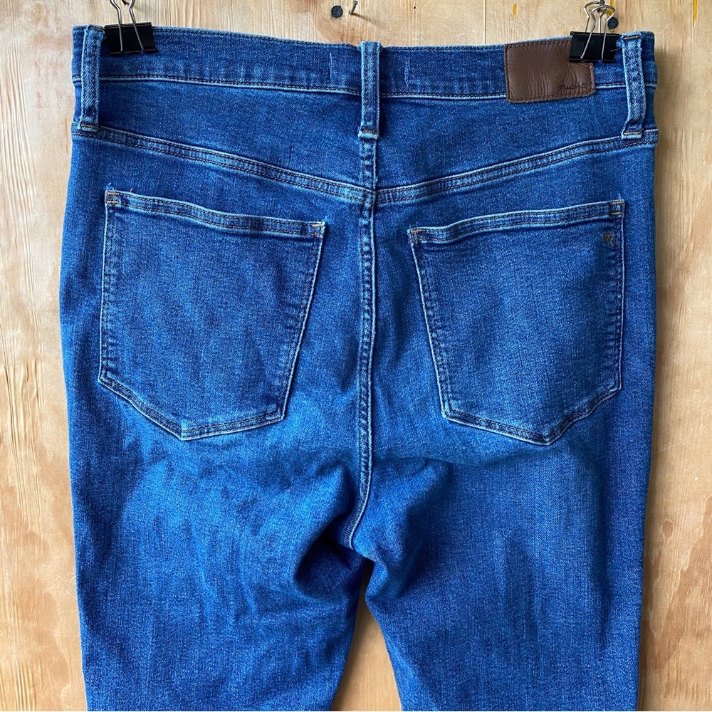 Madewell High-Rise Skinny Jeans in Dark Blue - Picture 6 of 16